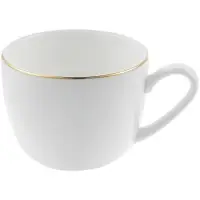 Кофейная пара Select, белая с золотистой отводкой