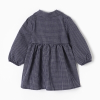Платье Крошка Я "Клетка", рост 74-80, синий