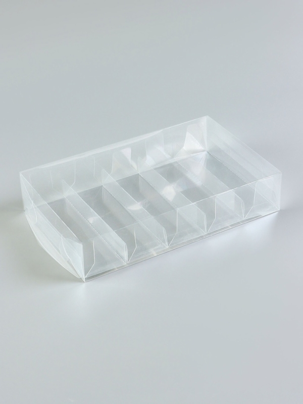 Коробка под 5 эклеров из PVC, 25 х 15 х 5 см