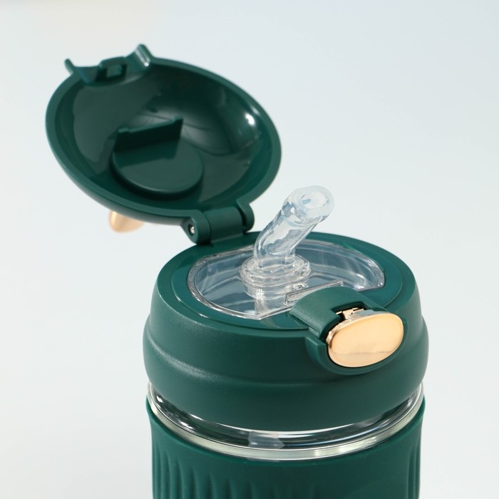 Бутылка для воды стеклянная «Ушки», 350 мл, 9,5×9×17 см, цвет МИКС Бутылка для воды стеклянная «Ушки», 350 мл, 9,5×9×17 см, цвет МИКС