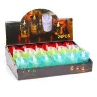 Свеча светодиодная, цвета МИКС