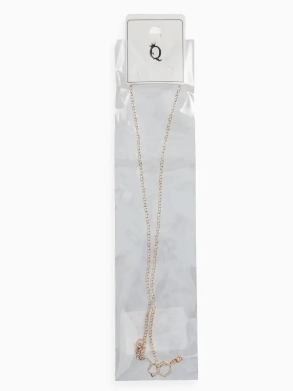 Кулон на цепочке &laquo;Молекула 02&raquo;, цвет золото