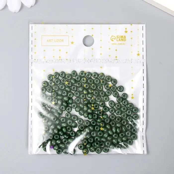 Бисер стекло 6/0 "Лунная ночь" 15 гр