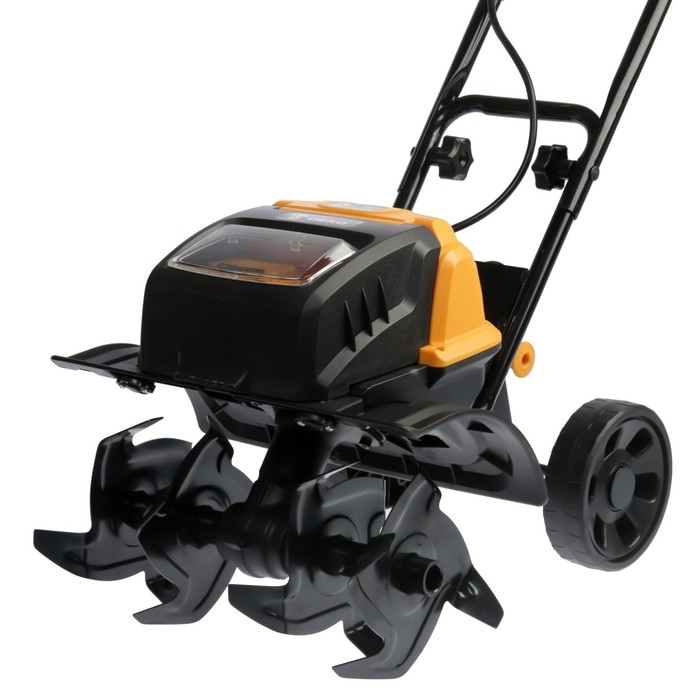 Культиватор аккумуляторный DEKO DKET40, 40 В, 2х4 Ач, 150 об/мин, ширина/глубина 36/18 см