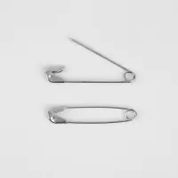 Булавки английские, 22 мм, 50 шт., цвет серебряный