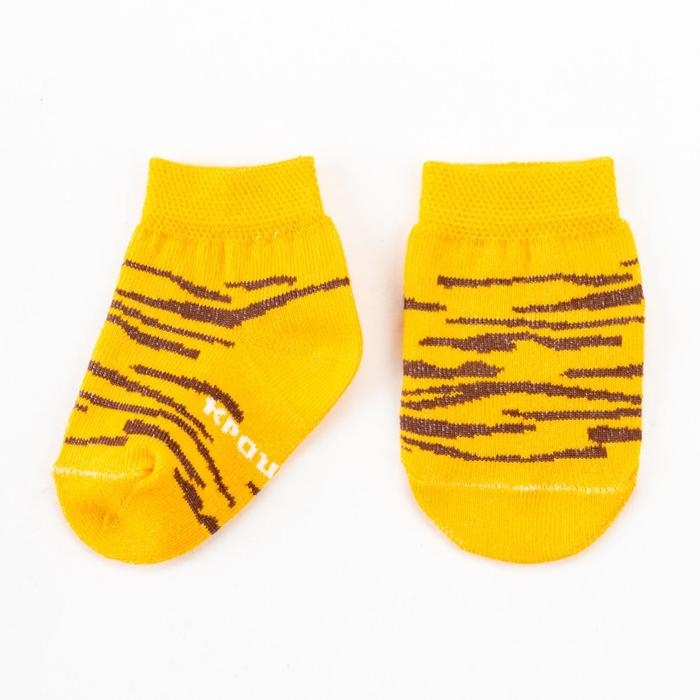 Набор носков Крошка Я &laquo;Тигрёнок&raquo;, 2 пары, 10-12