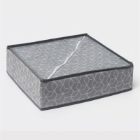 Органайзер для хранения белья Доляна &laquo;Фора&raquo;, 7 ячеек, 34&times;30,5&times;10 см, цвет серый