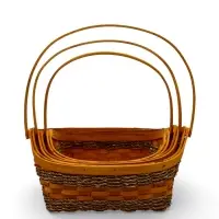 Набор корзин 3 шт 43х34х15 37х30х15 32х30х12 см ручка h=18/17/16 см