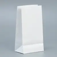 Пакет подарочный без ручек &laquo;С Новым Годом&raquo;, белый, с тиснением, 10&times;19.5&times;7 см