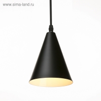 Светильник BayerLux Подвес "Конус" 1x40Вт E27 черный 12х12х16-96 см
