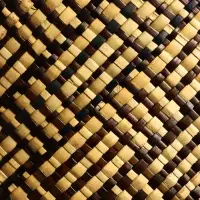 Сумка плетёная из пандана 25х18х38 см, цв. бежево-коричневый