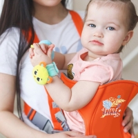 Рюкзак-кенгуру для малыша &laquo;Зайка&raquo;, от 3 до 10 кг, оранжевый, Крошка Я