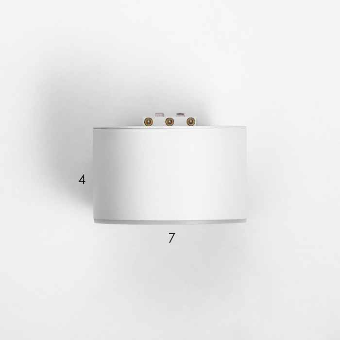 Светильник трековый SLIM "Тубус" LED 5Вт 3000K-6000К 48V CRI90 белый 7х7х7см