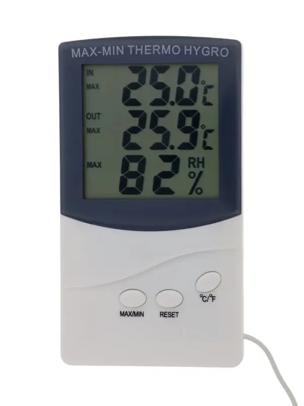 Термометр LTR-07, электронный, 2 датчика температуры, датчик влажности, белый