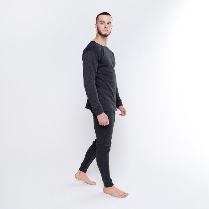 Термобелье (фуфайка, кальсоны) мужское НАЧЕС, цвет антрацит,  р-р 56-58