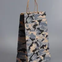 Пакеты подарочные, 23 Февраля , 24 х 10,5 х 32 см , набор 4 шт