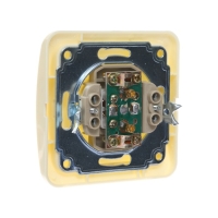 Розетка телевизионная одноместная Luazon Lighting "Орион", скрытая, бежевая Розетка телевизионная одноместная Luazon Lighting "Орион", скрытая, бежевая