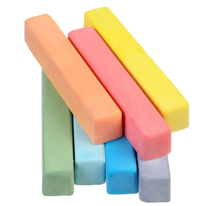 Мелки цветные школьные, набор 7 шт. &laquo;Эльза&raquo; &laquo;Холодное сердце&raquo;, прямоугольные