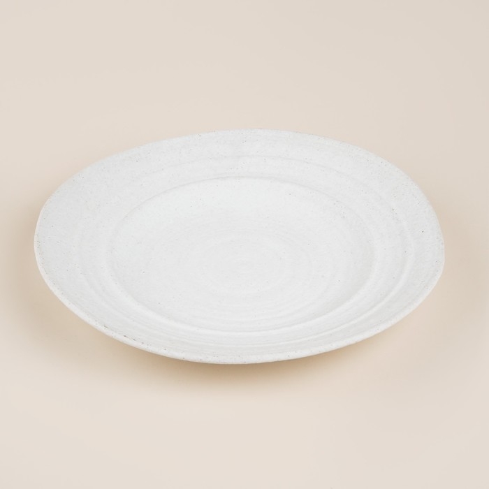 Тарелка керамическая SL Home &laquo;Арена Бланка&raquo;, d=30 см, цвет белый
