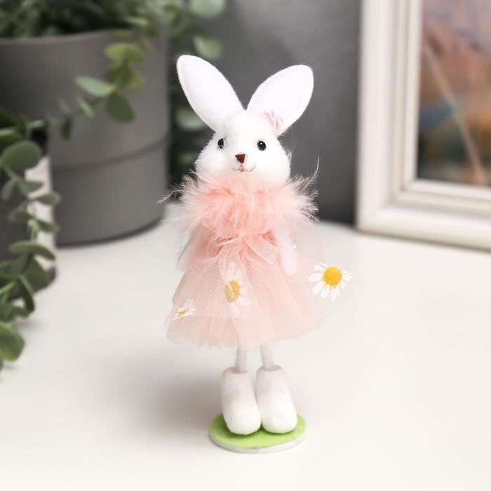 Сувенир текстиль "Заюшка в платье с ромашками" МИКС 17х5х4 см