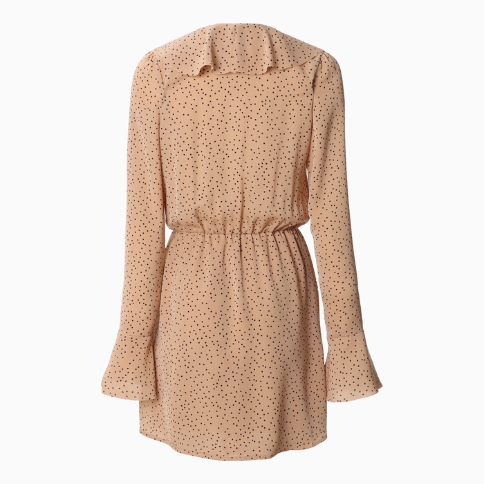 Платье женское MIST с воланами, р. 46, бежевый Платье женское MIST с воланами, р. 46, бежевый