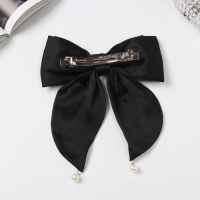 Заколка-автомат для волос "Джулия" двойной бант, 18х15 см, чёрный Заколка-автомат для волос "Джулия" двойной бант, 18х15 см, чёрный