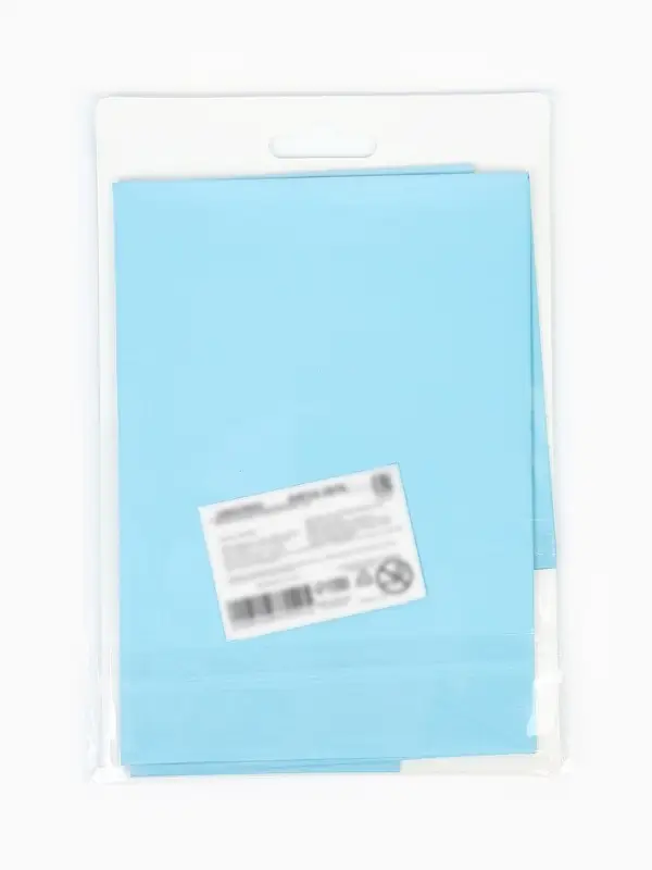 Воздушный шар фольгированный 39" "Бантик" цвет голубой