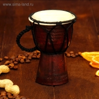 Сувенирный музыкальный инструмент барабан джембе "Классика" 12х9х9 см Сувенирный музыкальный инструмент барабан джембе "Классика" 12х9х9 см