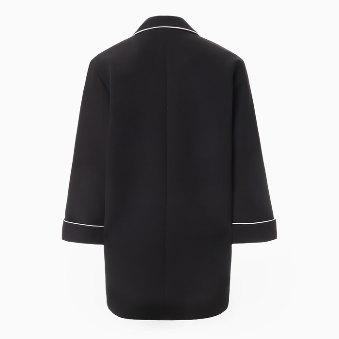 Пиджак женский с кантом MINAKU: Casual Collection  цвет черный, р-р 52