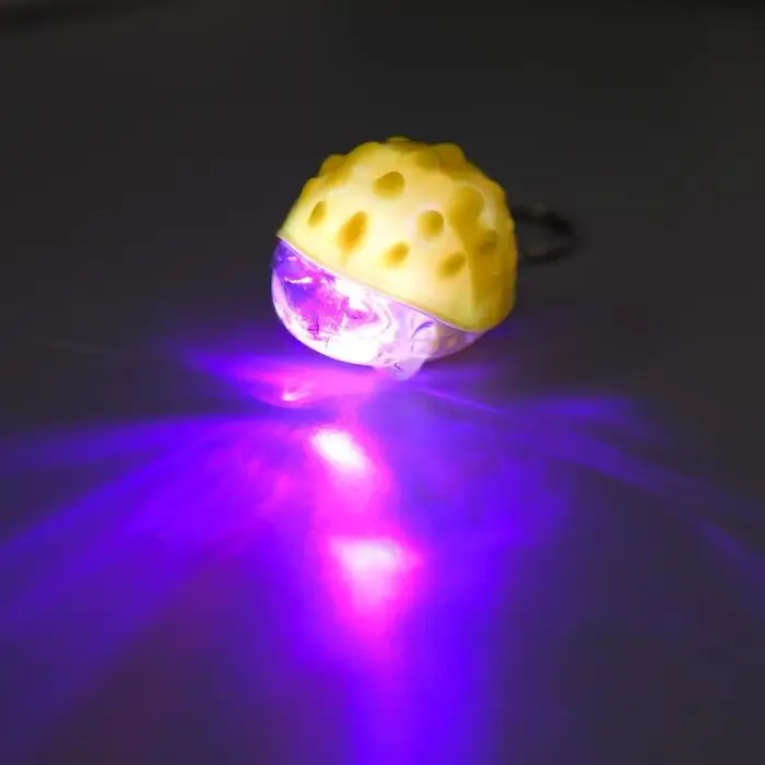 Фонарик брелок для ключей на кольце &laquo;Ёжик&raquo;, 2.8&times;3.5&times;4.8 см, МИКС