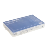 Набор червячных хомутов ZEIN engr, сквозная просечка, от 6 до 44 мм, нерж. сталь, 80 шт