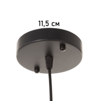 Светильник BayerLux ЭКО "Лакки" 1х40Вт Е27 черный/коричневый 23х23х100см