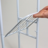 Подставка для цветов Greengo, 3 полки, 43 &times; 22 &times; 57 см, напольная, металл, белая