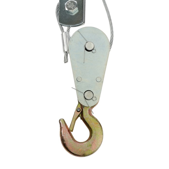 Лебедка рычажная ТУНДРА, двойное храповое колесо, тяга 4 т (подъем 1.6 т), трос 2.5 метра