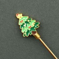 Ложка новогодняя с формовой ручкой &laquo;С Новым Годом!&raquo;, нержавеющая сталь, 2,4 х 14,5 см