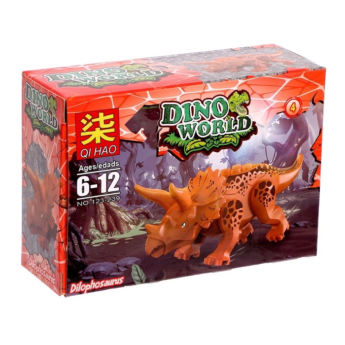 Конструктор блочный &laquo;Динозавры&raquo;, 12 видов, МИКС