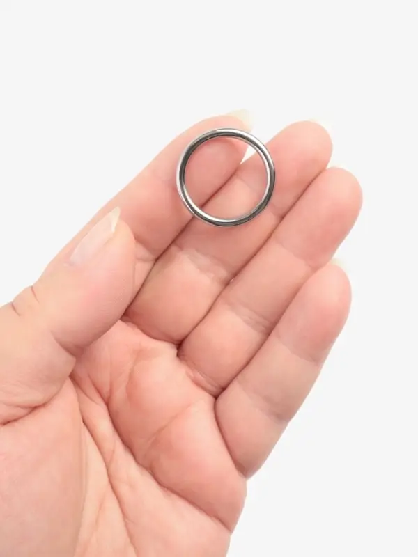 Кольцо литое TEIRA, для сумки, d=20/24 мм, набор 2 шт., 3.1 г, s=2 мм, цвет серебряный