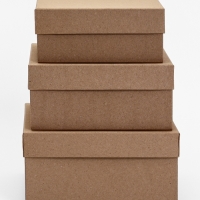 Набор коробок 3 в 1 "Крафт" , 19 х 17,5 х 15,5 см