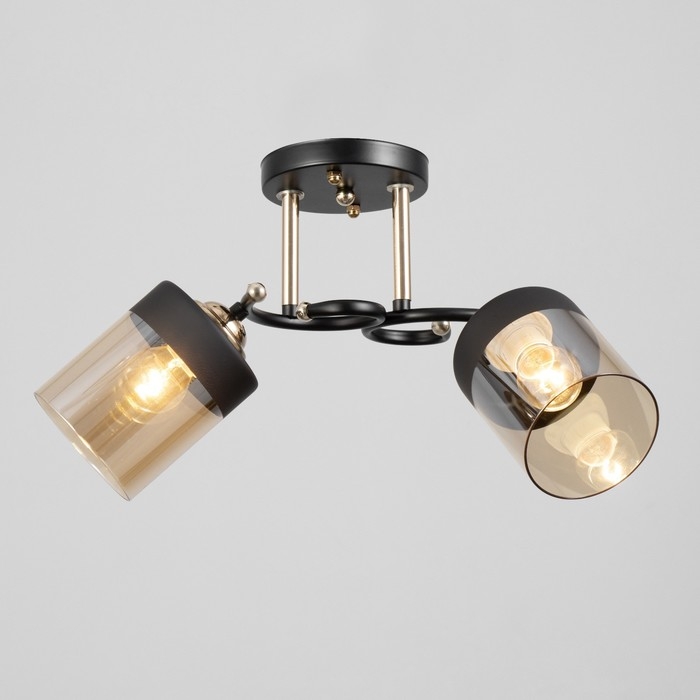 Люстра "Элла" 2хЕ27 40Вт черный 46х25х26 см BayerLux