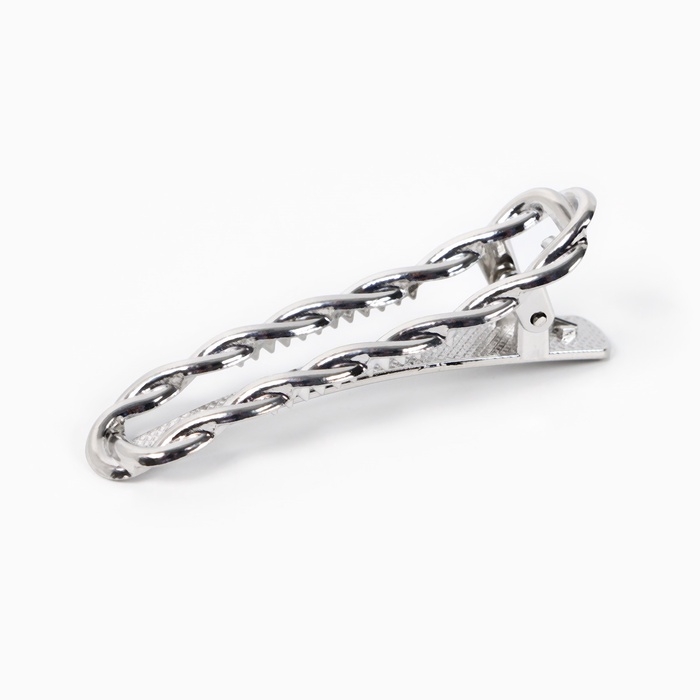 Заколка для волос &laquo;Вдохновляй&raquo; серебряная, 5.5 х 2 см