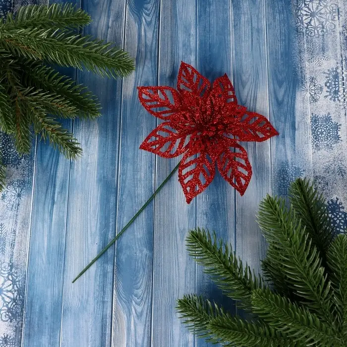 Цветы искусственные &laquo;Перелив&raquo;, большой резной, 14&times;20 см, МИКС