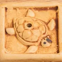 Подставка под благовония "Черепашка на песке" керамика, цв. бежевый, 4х4х0,5 см