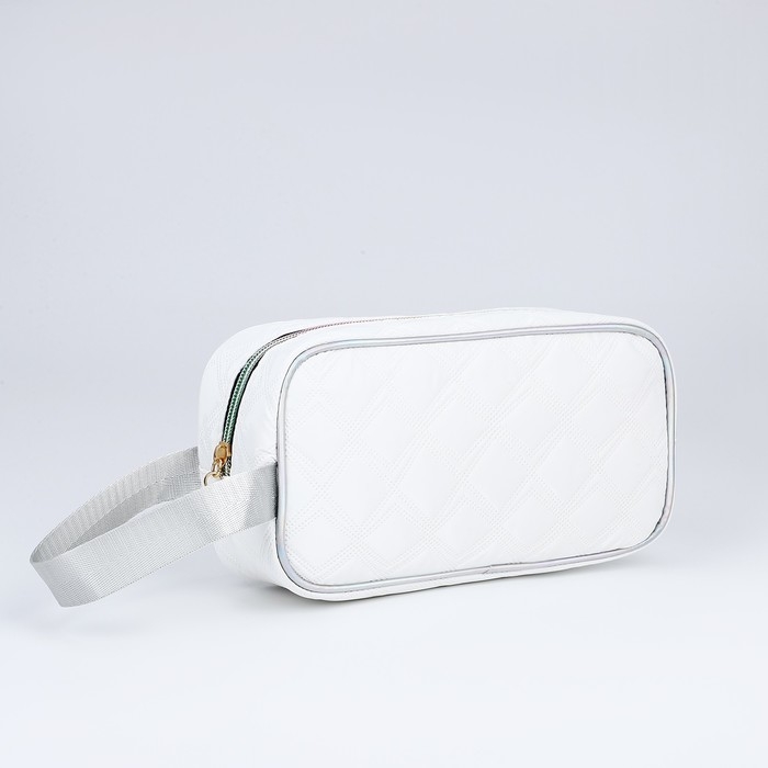 Косметичка на молнии, цвет белый Косметичка на молнии, цвет белый