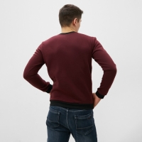 Свитшот мужской НАЧЁС, цвет бордо, размер 52