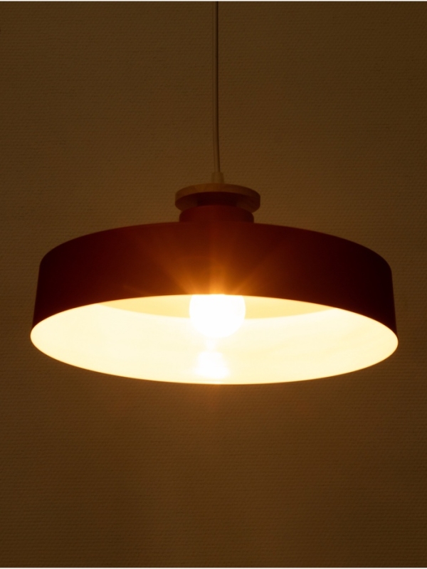 Светильник Timothy 1х40Вт Е27 пр-1м алый 32,5х32,5х12см