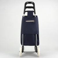 Сумка хозяйственная на колёсах, отдел на шнурке, нагрузка до 25 кг, цвет синий