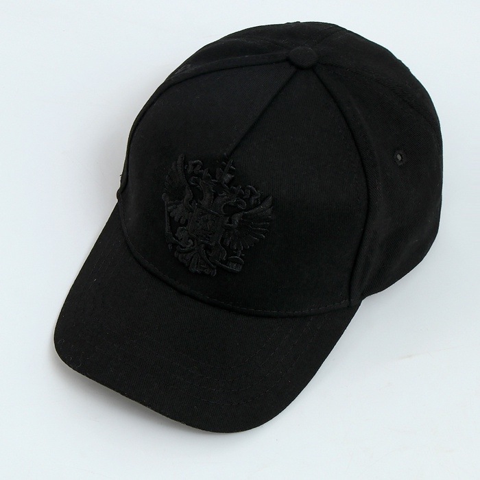 Кепка детская для мальчика «Герб», цвет черный, р-р 52-54, 5-7 лет Кепка детская для мальчика «Герб», цвет черный, р-р 52-54, 5-7 лет