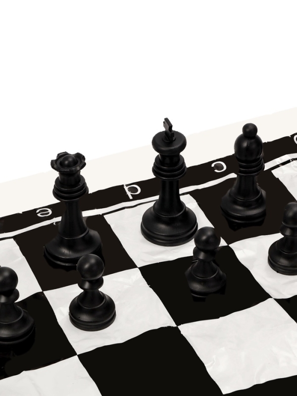 "Шахматные фигуры, пластик, король h-7 см, d-3.2 см