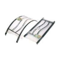 Арка садовая, разборная, 240 &times; 125 &times; 36,5 см, металл, зелёная, &laquo;Волна&raquo;