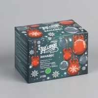 Гирлянда &laquo;Занавес&raquo; 1.5 &times; 1 м, IP20, прозрачная нить, 180 LED, свечение зелёное, 8 режимов, 220 В